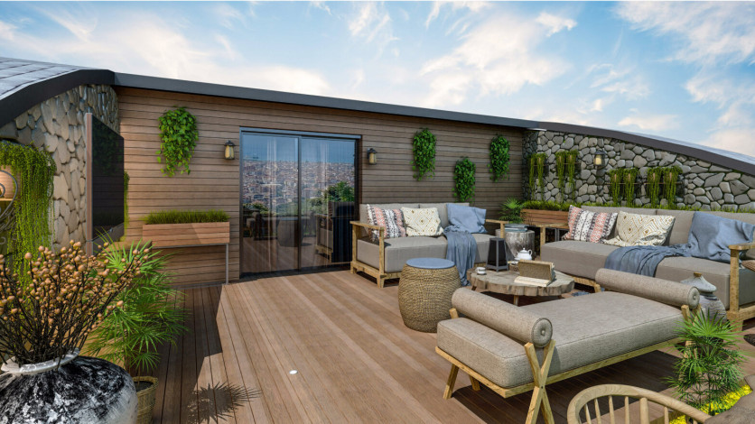 Проект шикарных вилл на стадии строительства в районе Тепе - Ракурс 33