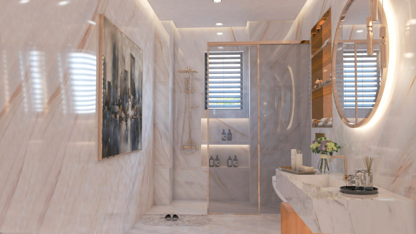 Проект шикарных вилл на стадии строительства в районе Тепе - Ракурс 35