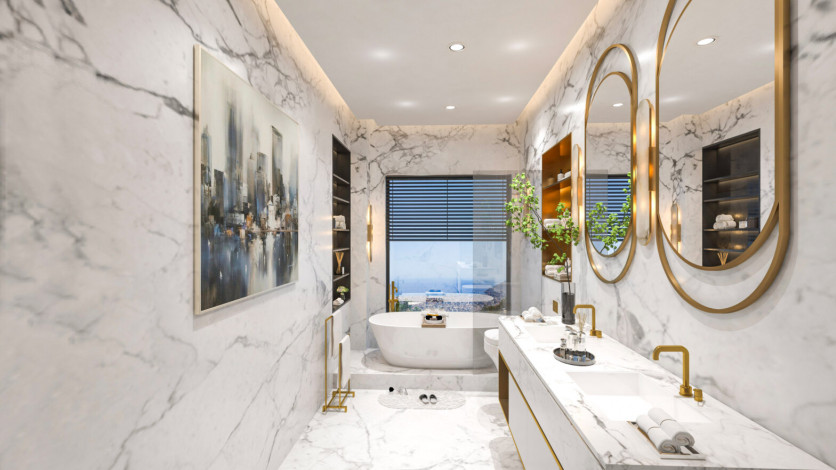 Проект шикарных вилл на стадии строительства в районе Тепе - Ракурс 39