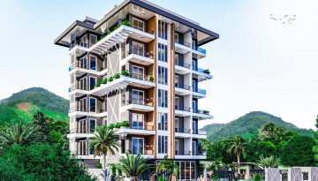 Новый инвестиционный проект с апартаментами 1+1 и 2+1 в районе Махмутлар - Ракурс 1