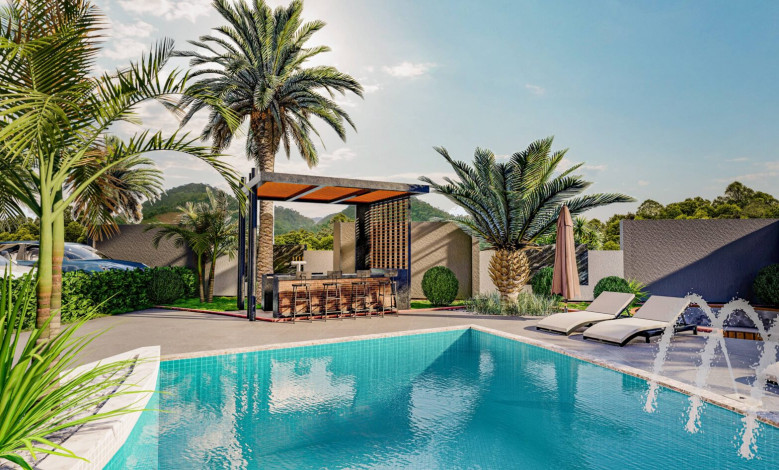 Новый инвестиционный проект с апартаментами 1+1 и 2+1 в районе Махмутлар - Ракурс 11