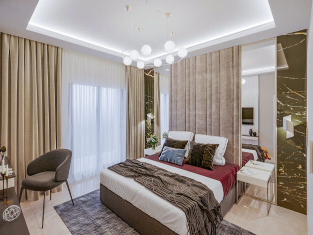 Новый инвестиционный проект с апартаментами 1+1 и 2+1 в районе Махмутлар - Ракурс 14