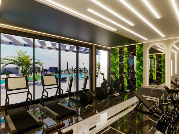 Новый инвестиционный проект с апартаментами 1+1 и 2+1 в районе Махмутлар - Ракурс 18