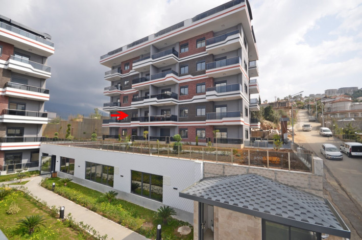 Шикарная меблированная квартира планировки 1+1, 50м2 с видом на море, район Каргыджак - Ракурс 26