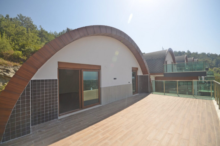 Шикарная видовая вилла планировки 5+1, 367м2 в районе Бекташ, Аланья - Ракурс 13