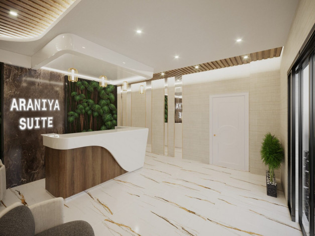 Новый проект на стадии строительства с апартаментами 1+1 и 2+1 в районе Оба - Ракурс 2