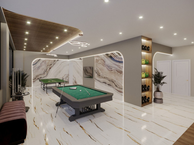 Новый проект на стадии строительства с апартаментами 1+1 и 2+1 в районе Оба - Ракурс 3