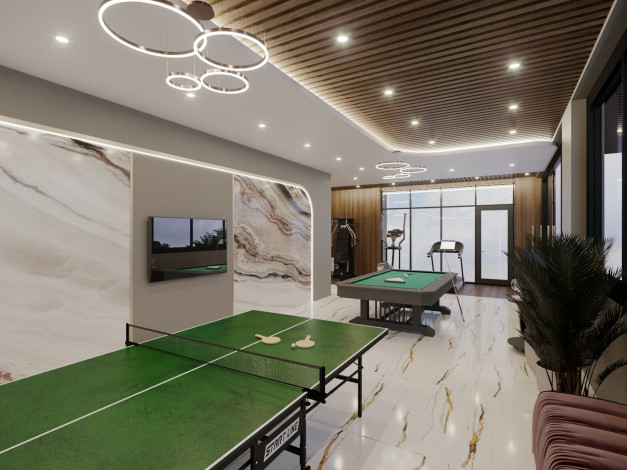 Новый проект на стадии строительства с апартаментами 1+1 и 2+1 в районе Оба - Ракурс 4