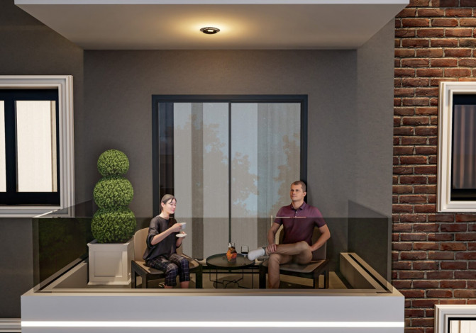 Новый проект на стадии строительства с апартаментами 1+1 и 2+1 в районе Оба - Ракурс 9