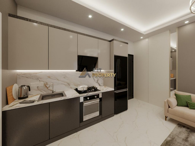 Новый проект на стадии строительства с апартаментами 1+1 и 2+1 в районе Оба - Ракурс 11