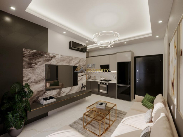 Новый проект на стадии строительства с апартаментами 1+1 и 2+1 в районе Оба - Ракурс 12