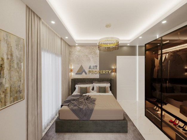 Новый проект на стадии строительства с апартаментами 1+1 и 2+1 в районе Оба - Ракурс 14