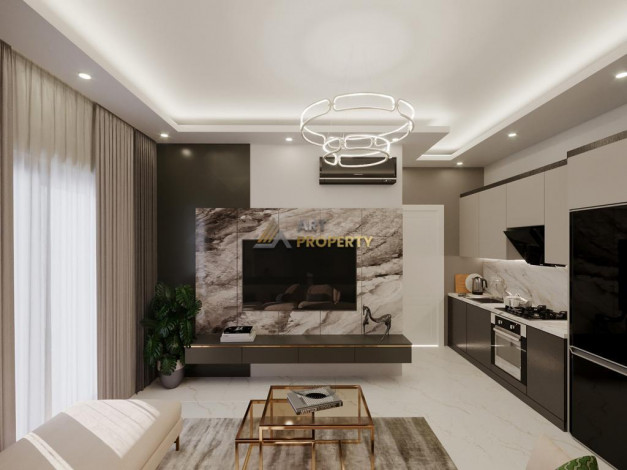 Новый проект на стадии строительства с апартаментами 1+1 и 2+1 в районе Оба - Ракурс 20