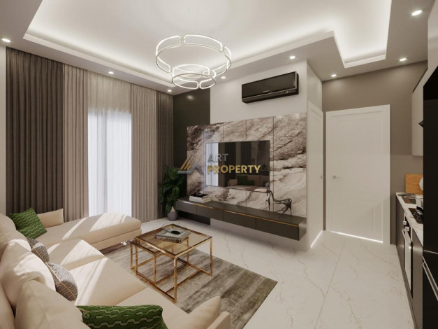 Новый проект на стадии строительства с апартаментами 1+1 и 2+1 в районе Оба - Ракурс 21