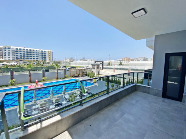 Меблированный садовый дуплекс планировки 2+1, 106м2 в районе Каргыджак - Ракурс 4