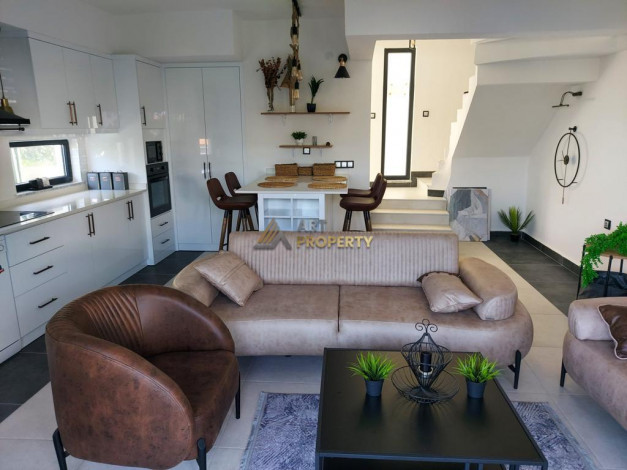 Стильная вилла планировки 3+1, 140м2 в районе Каргыджак - Ракурс 5