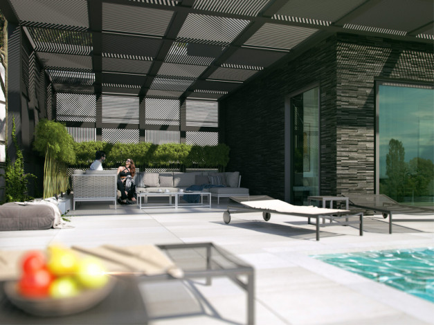 Новый проект шикарных вилл 4+1 и 7+1 в центральной части города Аланья - Ракурс 5