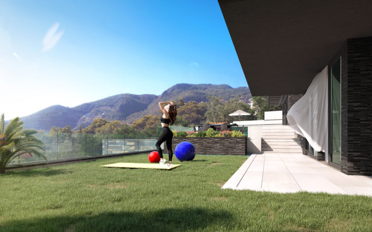 Новый проект шикарных вилл 4+1 и 7+1 в центральной части города Аланья - Ракурс 6