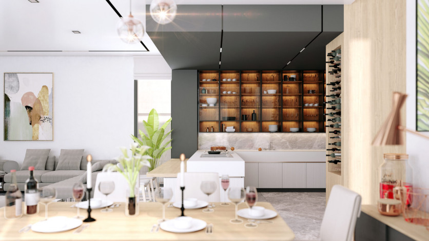 Новый проект шикарных вилл 4+1 и 7+1 в центральной части города Аланья - Ракурс 26