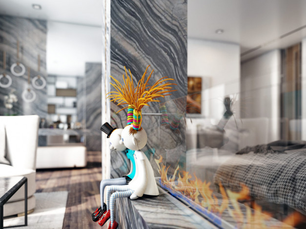 Новый проект шикарных вилл 4+1 и 7+1 в центральной части города Аланья - Ракурс 34