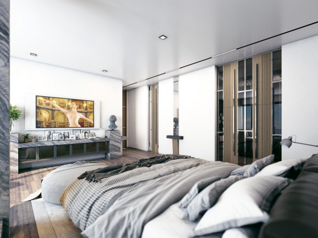 Новый проект шикарных вилл 4+1 и 7+1 в центральной части города Аланья - Ракурс 36