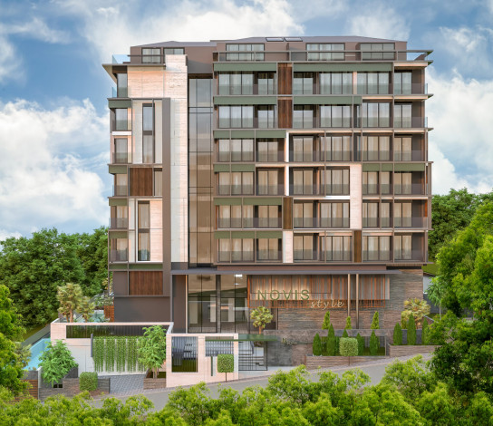 Новый проект с апартаментами 1+1, 2+1 и 3+1 в центре района Авсаллар - Ракурс 13