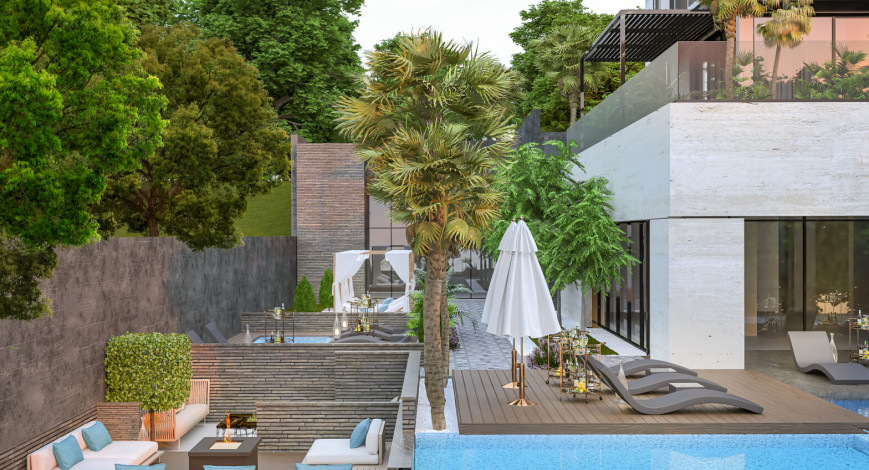 Новый проект с апартаментами 1+1, 2+1 и 3+1 в центре района Авсаллар - Ракурс 15