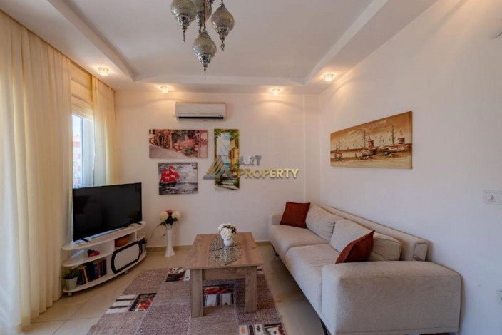 Квартира 2+1 с ремонтом в районе пляжа Клеопатра, 65 м2 - Ракурс 11