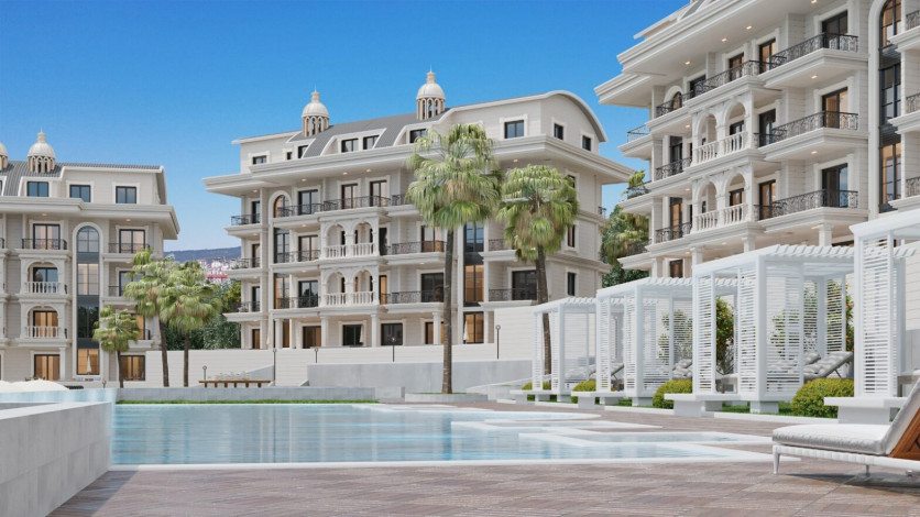 Грандиозный проект с собственным пляжем в районе Тюрклер - Ракурс 7