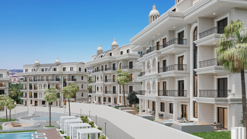 Грандиозный проект с собственным пляжем в районе Тюрклер - Ракурс 9