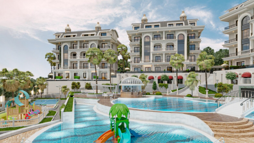 Грандиозный проект с собственным пляжем в районе Тюрклер - Ракурс 16