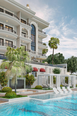 Грандиозный проект с собственным пляжем в районе Тюрклер - Ракурс 17