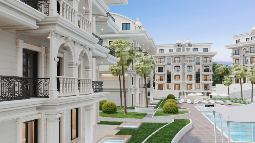 Грандиозный проект с собственным пляжем в районе Тюрклер - Ракурс 22