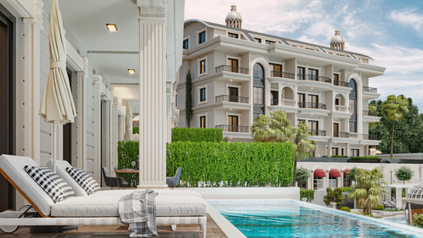 Грандиозный проект с собственным пляжем в районе Тюрклер - Ракурс 24