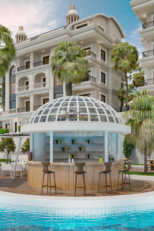 Грандиозный проект с собственным пляжем в районе Тюрклер - Ракурс 26