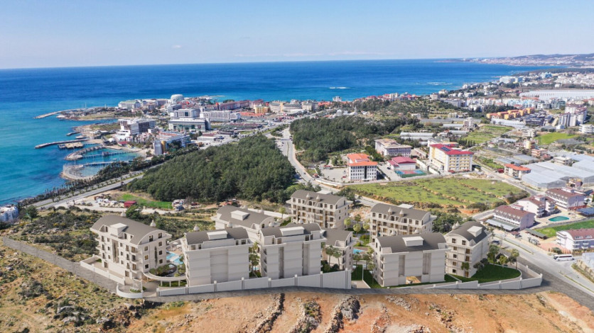 Грандиозный проект с собственным пляжем в районе Тюрклер - Ракурс 33