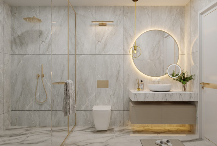 Грандиозный проект с собственным пляжем в районе Тюрклер - Ракурс 45