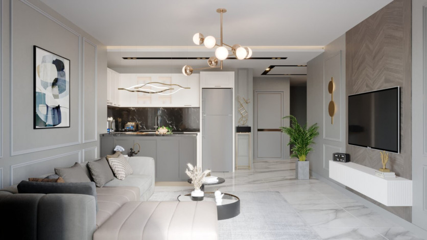 Грандиозный проект с собственным пляжем в районе Тюрклер - Ракурс 47