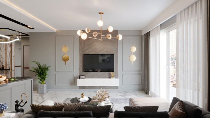 Грандиозный проект с собственным пляжем в районе Тюрклер - Ракурс 48