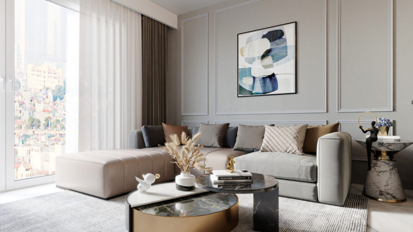 Грандиозный проект с собственным пляжем в районе Тюрклер - Ракурс 49