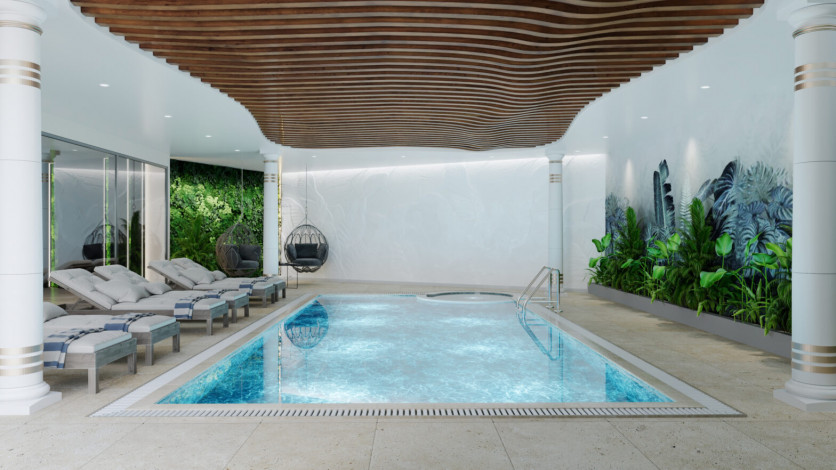 Грандиозный проект с собственным пляжем в районе Тюрклер - Ракурс 75