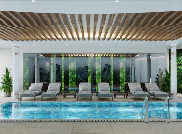 Грандиозный проект с собственным пляжем в районе Тюрклер - Ракурс 76