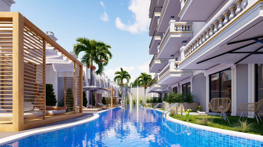 Новый жилой комплекс с апартаментами 1+1 и 2+1 в районе Авсаллар - Ракурс 4