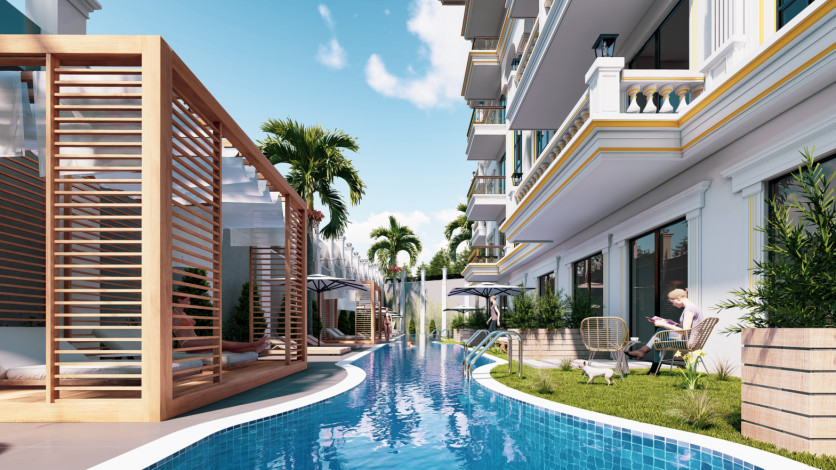 Новый жилой комплекс с апартаментами 1+1 и 2+1 в районе Авсаллар - Ракурс 5