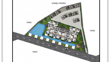 Новый жилой комплекс с апартаментами 1+1 и 2+1 в районе Авсаллар - Ракурс 11