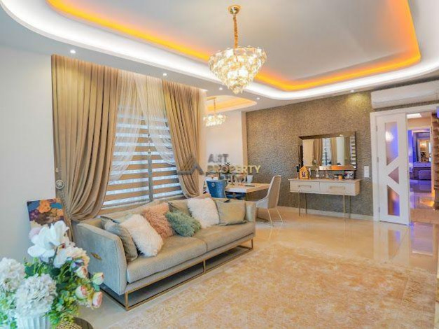 Роскошная меблированная квартира планировки 3+1, 187м2 в современном комплексе, район Махмутлар - Ракурс 40