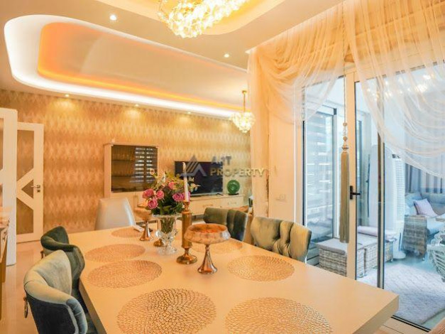 Роскошная меблированная квартира планировки 3+1, 187м2 в современном комплексе, район Махмутлар - Ракурс 45