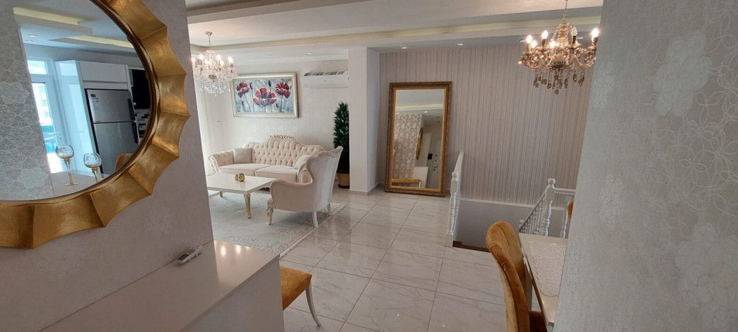 Шикарный видовой пентхаус планировки 2+1, 170м2 в районе Махмутлар - Ракурс 35