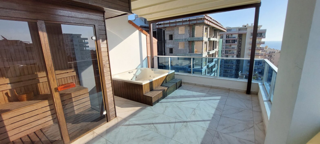 Шикарный видовой пентхаус планировки 2+1, 170м2 в районе Махмутлар - Ракурс 42