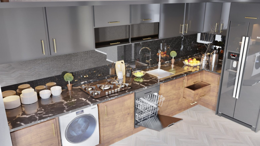 Новый инвестиционный проект с апартаментами 1+1 и 2+1 в районе Авсаллар - Ракурс 4